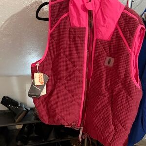 FP Movement by Free People Pink Quilted Vest